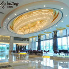 Lustres de grand plafond en cristal empire pour les hôtels